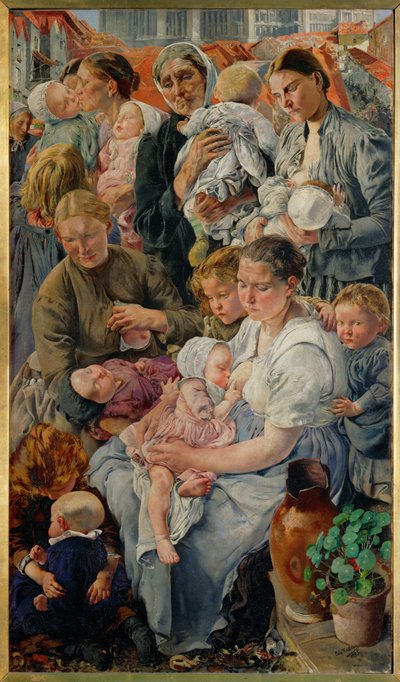 Ženy - vpravo (malba na plátně) od Leon Henri Marie Frederic