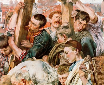 Věk pracovníka, detail od Leon Henri Marie Frederic