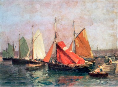 Bretonské pobřeží, c1907-1915 od Leon Hubert