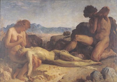 Adam a Eva nalézají Ábelovo tělo od Leon Joseph Florentin Bonnat
