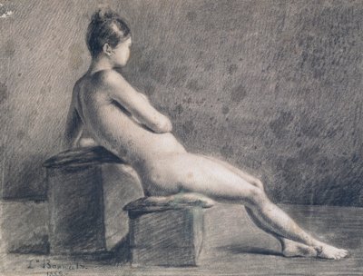 Model v profilu, c1853-1922 od Leon Joseph Florentin Bonnat
