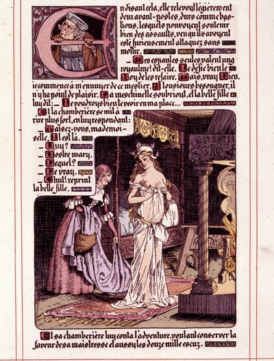 Ilustrace románu Honore de Balzaca „La Mye du Roy“ od Leona Lebeguea (1863-1944) od Leon Lebegue