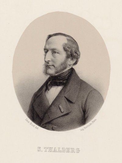 Portrét klavíristy a skladatele Sigismund Thalberg 1812-1871, cca 1860. od Leon Noel