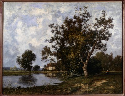 Obraz krajiny a la Mare od Leona Richeta (1847-1907) Soukromá sbírka 20. století od Leon Richet