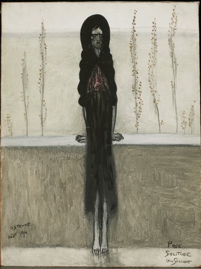 Pózování, samota od Leon Spilliaert