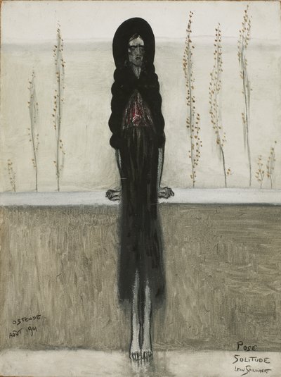Pózování, samota od Leon Spilliaert