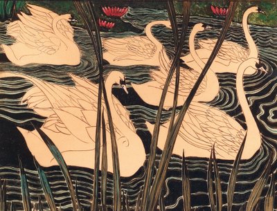 Labutě, c. 1900. od Leon Spilliaert