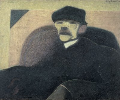 Muž s červeným uchem, portrét Gorkého od Leon Spilliaert