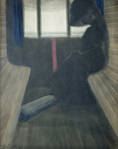 Žena ve vlaku, vdova od Leon Spilliaert