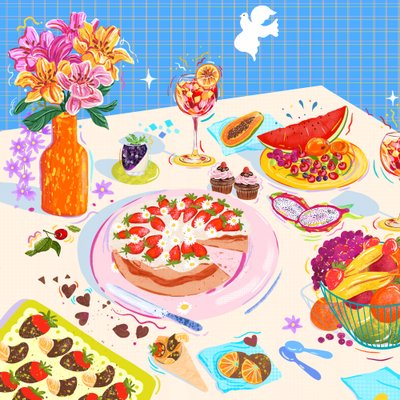 Sladké potěšení, 2025 (digitální) od Leona Tsiara