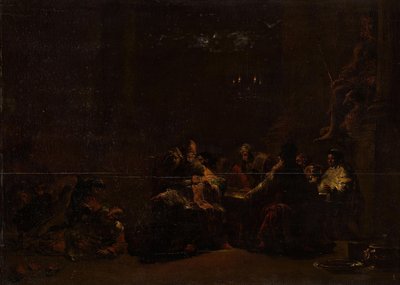 Pashur Smiting Jeremiáše v chrámu od Leonaert Bramer