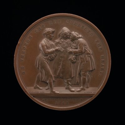 Centrální scéna Canvassing for Votes z obrazu Williama Hogartha [reverse], 1848. od Leonard Charles Wyon
