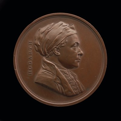 William Hogarth, 1697-1764, malíř [avers], 1848. od Leonard Charles Wyon