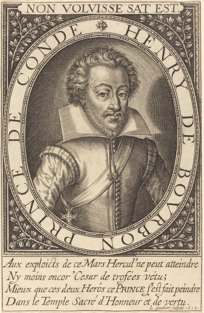Henry de Bourbon, princ z Conde od Leonard Gaultier