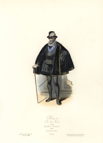 Francouzský král Jindřich IV od Leonard Gaultier