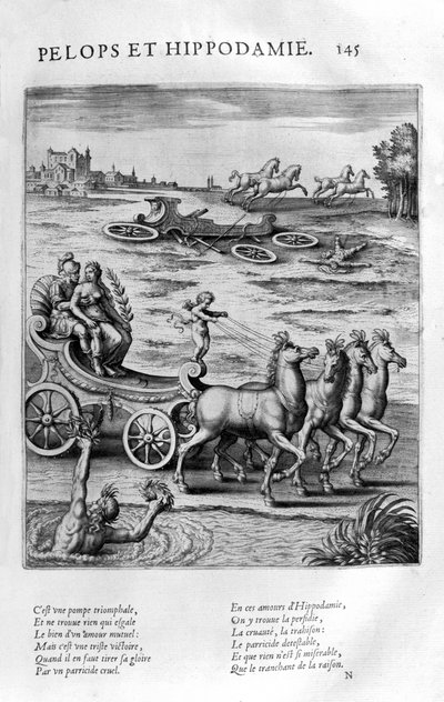 Pelops a Hippodamia, 1615 od Leonard Gaultier