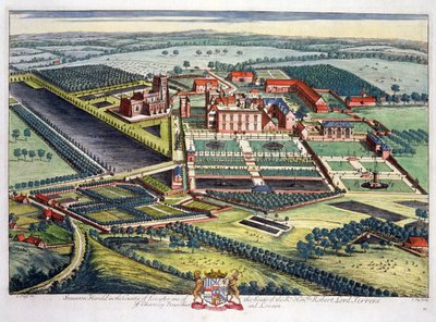 Staunton Harold v hrabství Leicester vyrytý Johannesem Kipem (asi 1652-1722) od Leonard Knyff