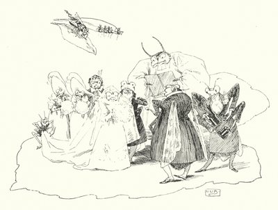 Fiddle-de-dee, fiddle-de-dee (rytina) od Leonard Leslie Brooke