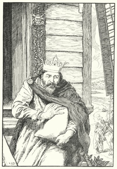 Ukradl tři pecky ječmenné moučky (rytina) od Leonard Leslie Brooke