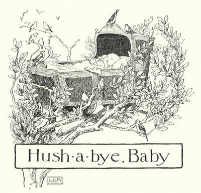 Hush-a-bye, baby, na vrcholku stromu (rytina) od Leonard Leslie Brooke