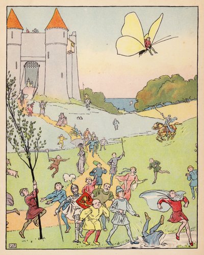 Ilustrace k filmu Tom Thumb (barevná litografie) od Leonard Leslie Brooke
