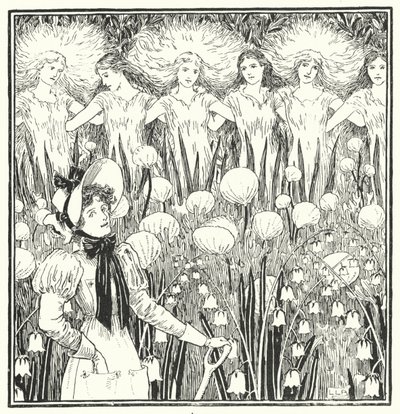 Paní Mary, naopak, jak roste vaše zahrada (rytina) od Leonard Leslie Brooke