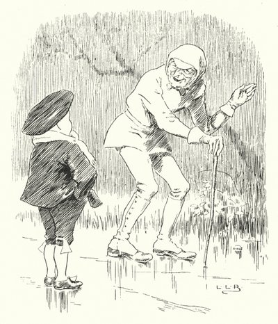 Jednoho mlhavého vlhkého rána, když bylo zataženo počasí (rytina) od Leonard Leslie Brooke