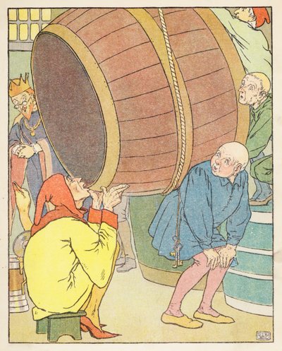 Zlatá husa (barevná litografie) od Leonard Leslie Brooke