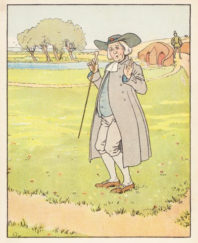 Zlatá husa (barevná litografie) od Leonard Leslie Brooke