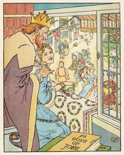 Zlatá husa (barevná litografie) od Leonard Leslie Brooke