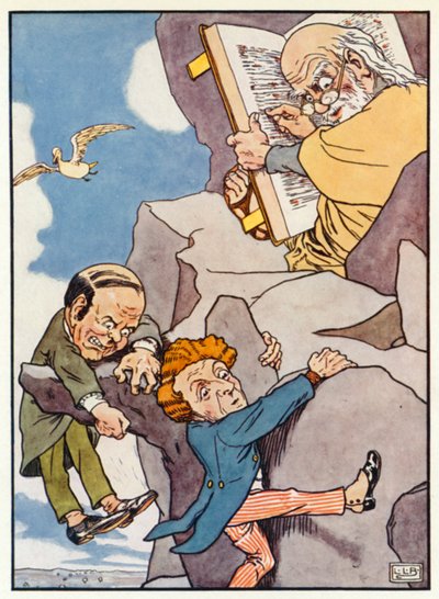 Dva mládenci (barevné lito) od Leonard Leslie Brooke