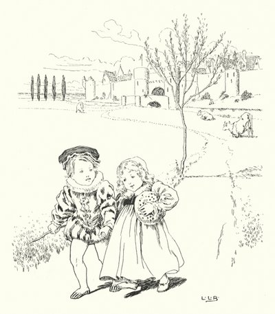 Na trh, na trh, koupit švestkovou buchtu (rytina) od Leonard Leslie Brooke