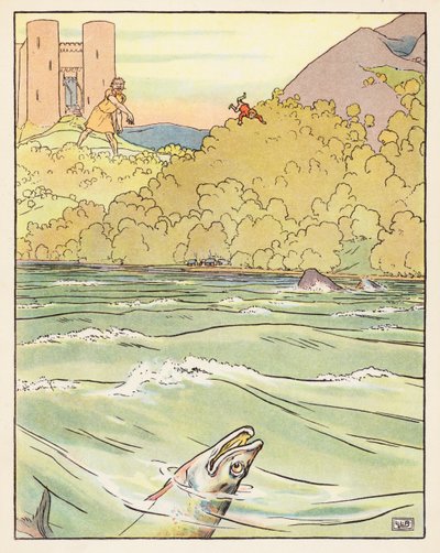 Tom Thumb (barevná litografie) od Leonard Leslie Brooke