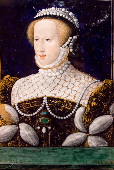 Eleonora Habsburská, Limoges,1560 (Smalt na mědi) od Leonard Limosin