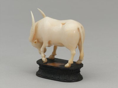Černý biskup, šachová figurka, Indie, circa 1820 od Leonard Limousin
