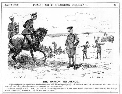Marconi Shares Scandal, 1913 od Leonard Raven Hill