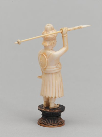 Černý pěšec, šachová figurka, Indie, cca 1820 od Leonard Wells Volk