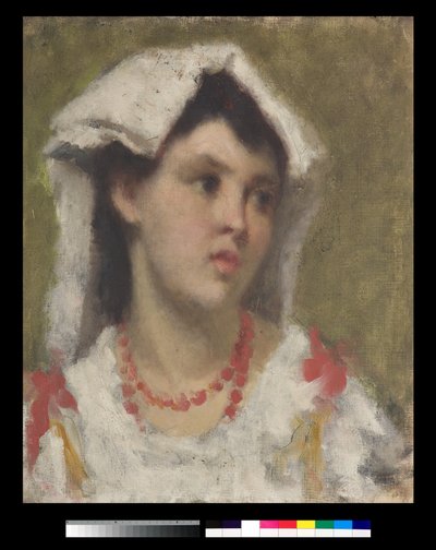 Portrét mladé ženy z Ciociaria, 1877 od Leonardo Bazzaro
