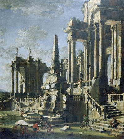 Imaginární ruiny (olej na plátně) od Leonardo Coccorante