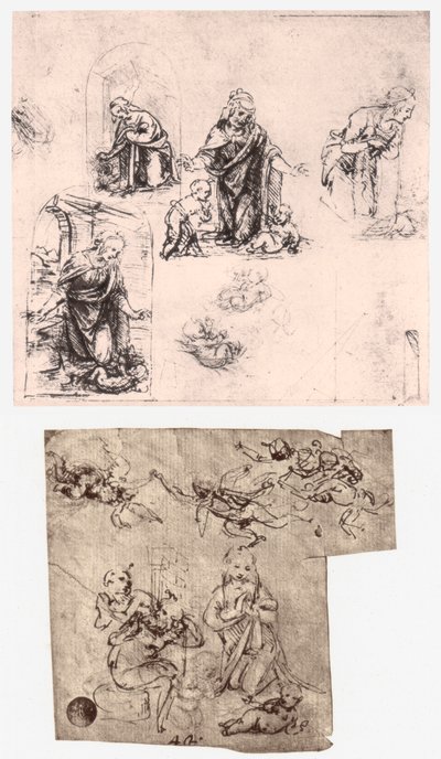 Adoration of the Child, c1483 od Leonardo da Vinci