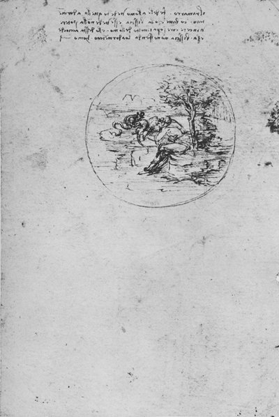Alegorie ještěrky symbolizující pravdu, c1480 1945 od Leonardo da Vinci