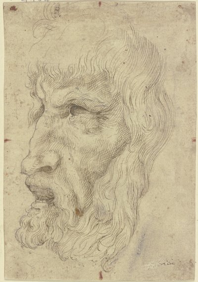 Starožitné masky nalevo od Leonardo da Vinci