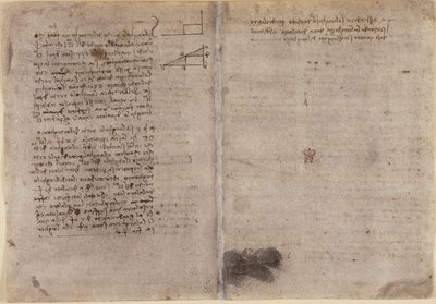 Arundel 263, f.245v, f.246r, Poznámky ke geometrii (c.1518) z 