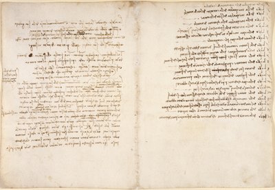 Arundel 263, f.58v, f.45, Notes on water, od 