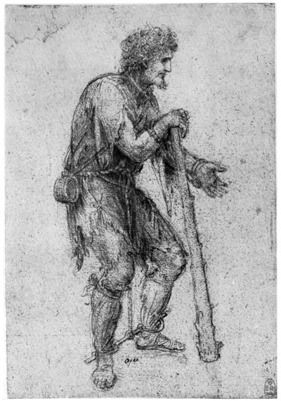Studie kostýmů, konec 15. nebo začátek 16. století 1954. od Leonardo da Vinci