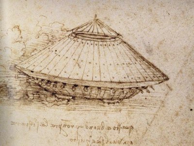 Nákres obrněného tanku, cca 1485 od Leonardo da Vinci