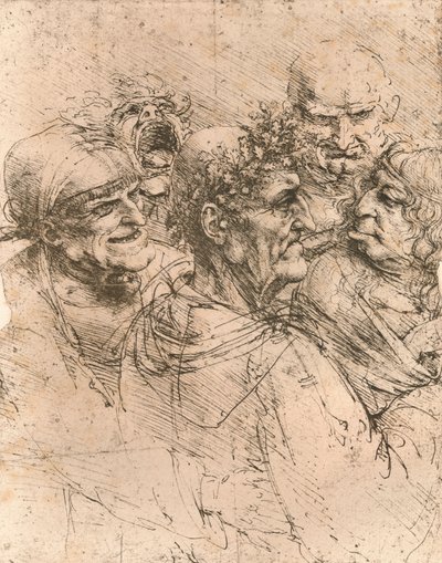 Kresba karikatur, c1472-c1519 1883 od Leonardo da Vinci