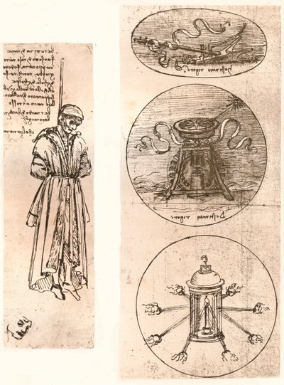 Závěsné kresby Bernarda di Bandino Baroncelli a emblémy, c1472-c1519 1883. od Leonardo da Vinci