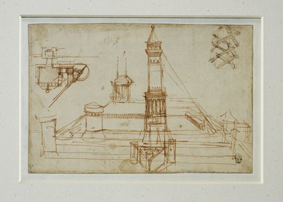 Architektonická studie ... od Leonardo da Vinci