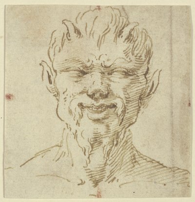 Hlava fauna od Leonardo da Vinci